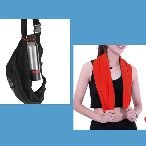 22 OZ Energy Sports Bottle PP with Phone Holder and Towel