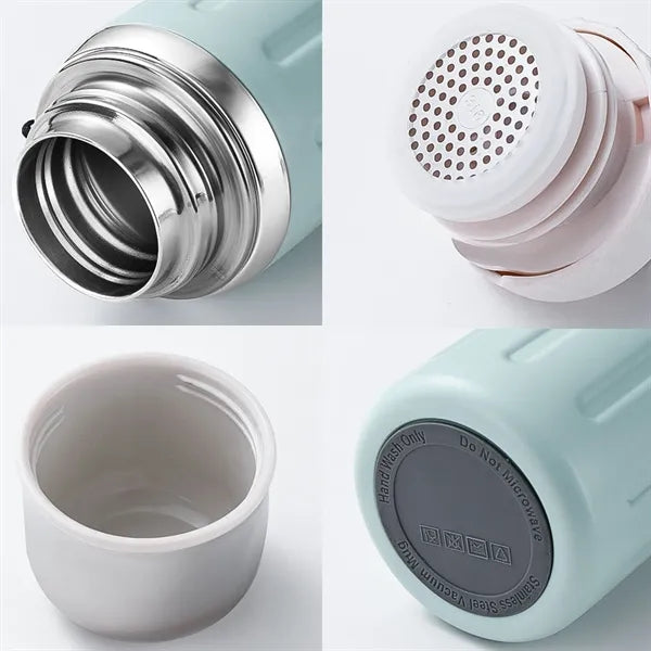 20 Oz Double Walled Vacuum Flask with Leakproof Cup Lid