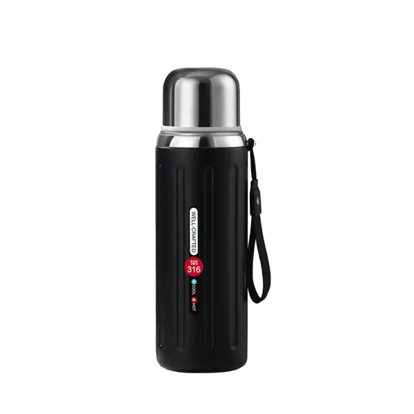 20 Oz Double Walled Vacuum Flask with Leakproof Cup Lid