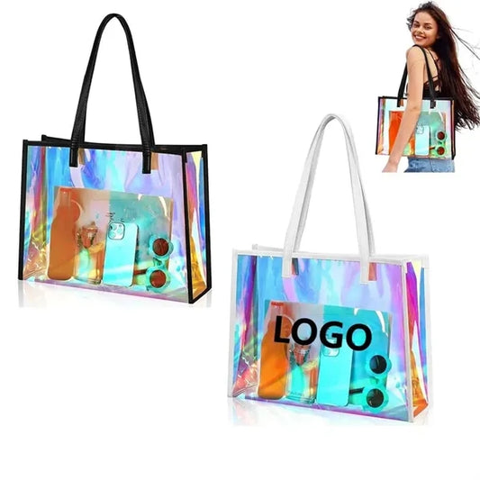 Iridescent Clear Tote Bags