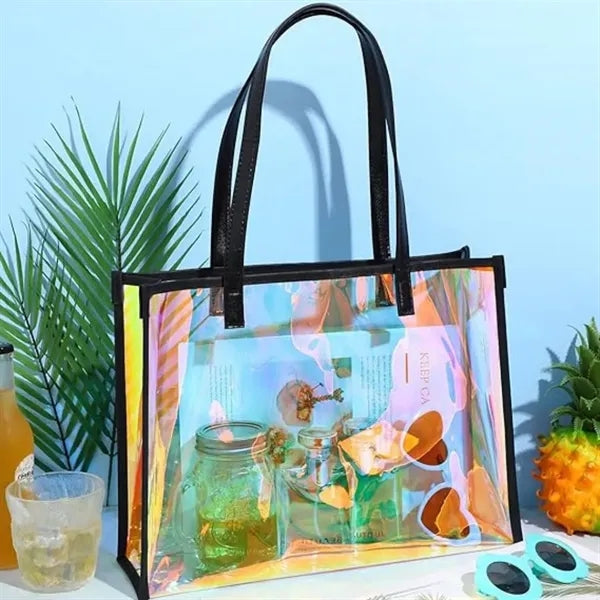Iridescent Clear Tote Bags