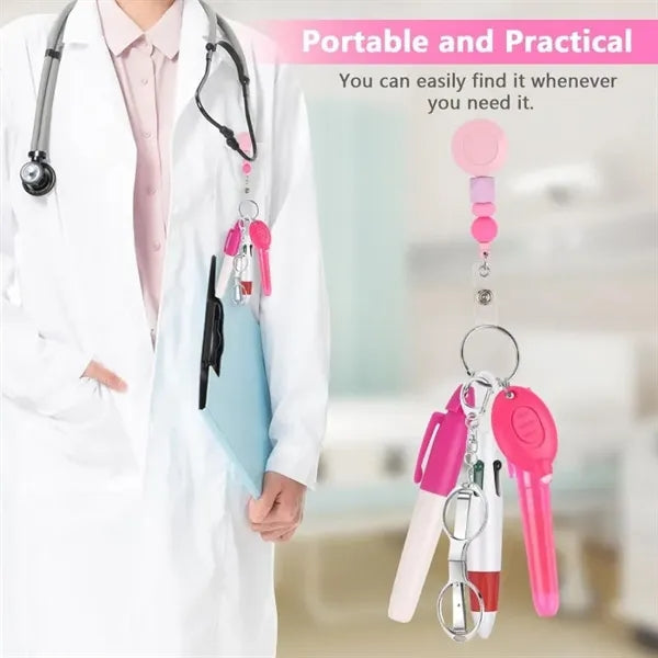 Mini Nurse Badge Highlighter Permanent Marker Ballpoint Pen