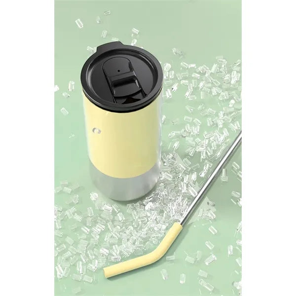 16 oz Insulated Tumbler with Straw