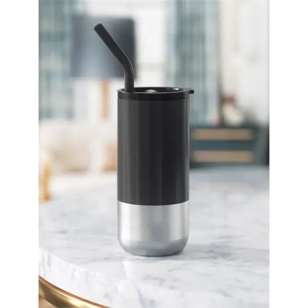 16 oz Insulated Tumbler with Straw