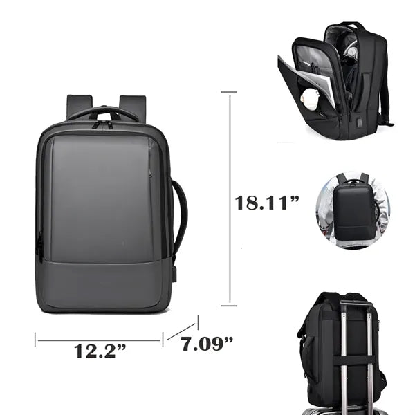 Expandable Waterproof Multi-functional Business Backpack