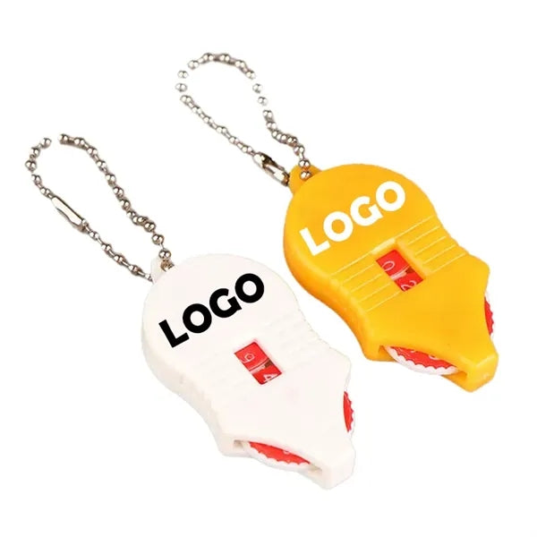 ABS Golf Score Counter Keychain Bead Tracker for Bag