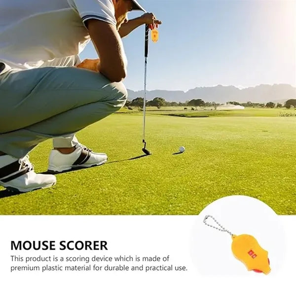 ABS Golf Score Counter Keychain Bead Tracker for Bag