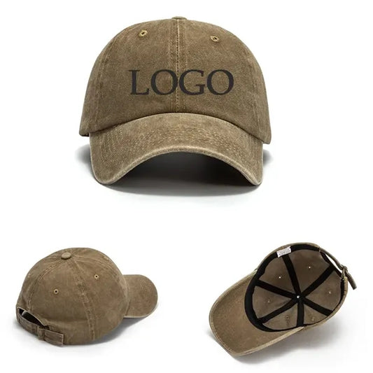 Vintage Washed Cotton Baseball Hat