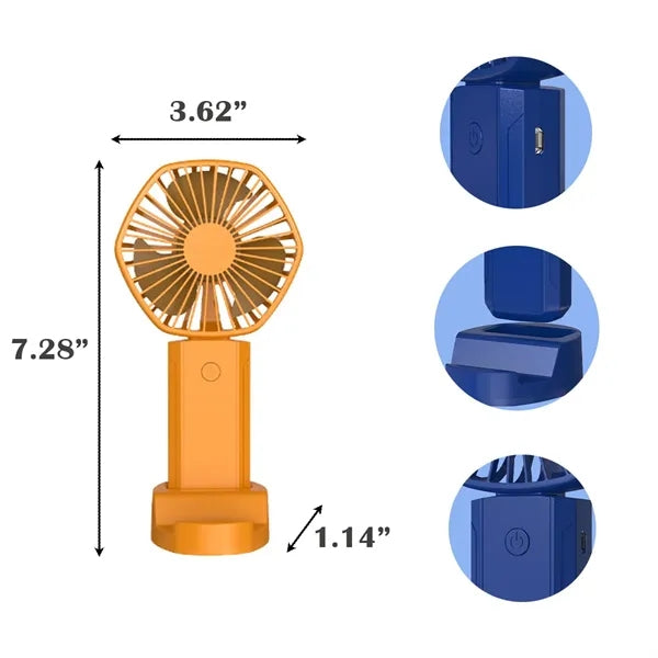 Three-color USB Custom Silent Handheld Fan