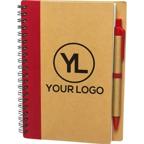 Spired Notebook with Pen