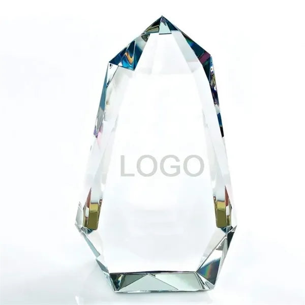 Engraved Luminary Prism Crystal Trophy