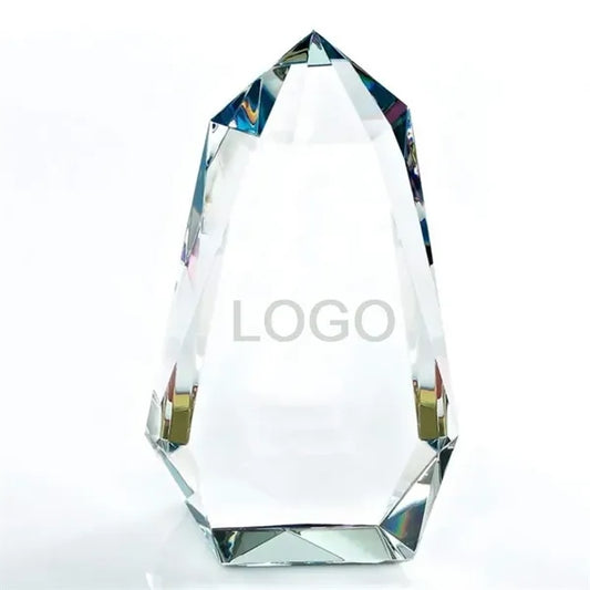 Engraved Luminary Prism Crystal Trophy