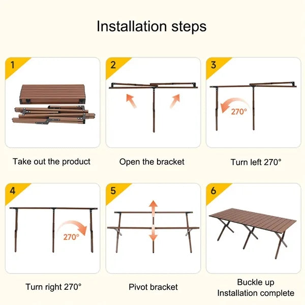 Outdoor Folding Camping Picnic Table