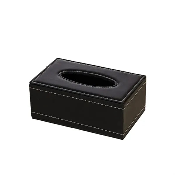 Rectangle Removable Pu Leather Facial Tissue Paper Box