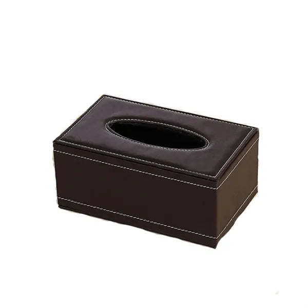 Rectangle Removable Pu Leather Facial Tissue Paper Box