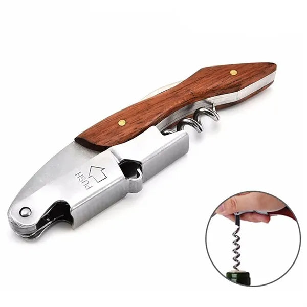 Wine Key With Foil Cutter And Cap Remover
