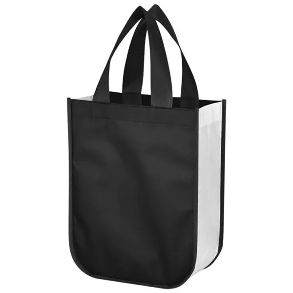 Shiny Non-Woven Shopper Tote Bag-Full Color