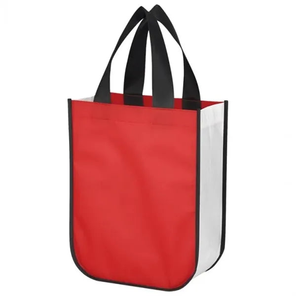 Shiny Non-Woven Shopper Tote Bag-Full Color