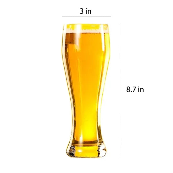 18.6oz. Curved Solid Glassware Craft Beer Pilsner Glasses