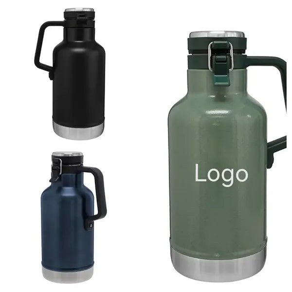 Double Wall Insulated Vacuum Flask With Handle