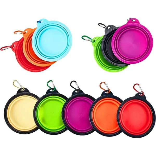 Silicone Pet Bowl with Carabiner