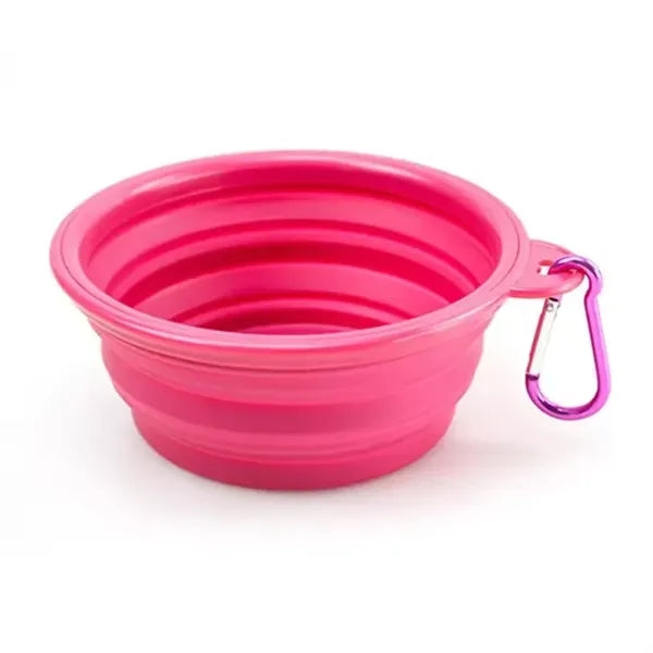 Silicone Pet Bowl with Carabiner