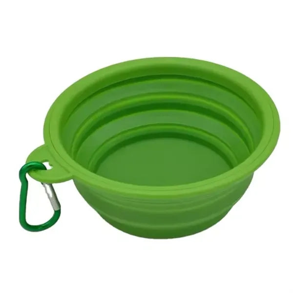 Silicone Pet Bowl with Carabiner
