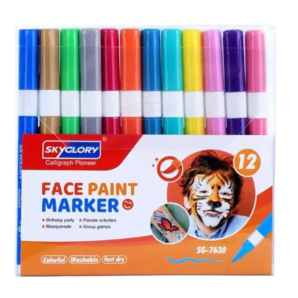 Body painting marker pen PET box packaging