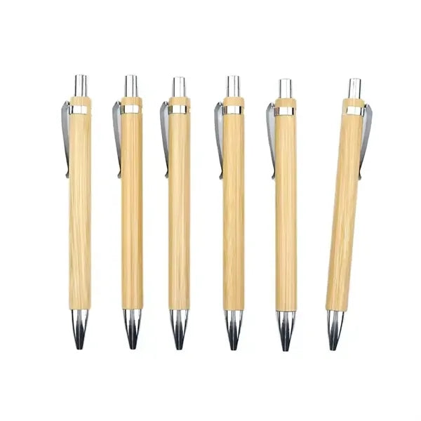 Bamboo Pen Retractable Ballpoint Pen