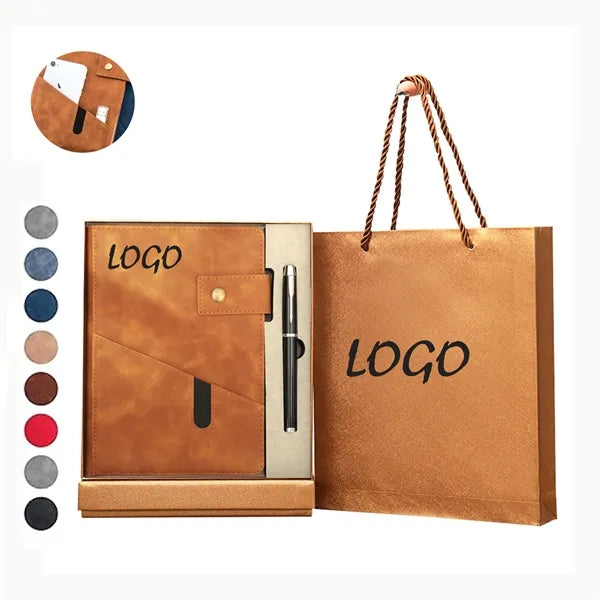 Hardcover Leather Notebook Set