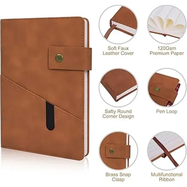 Hardcover Leather Notebook Set