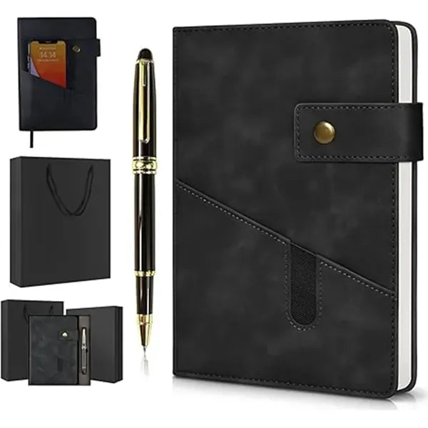 Hardcover Leather Notebook Set