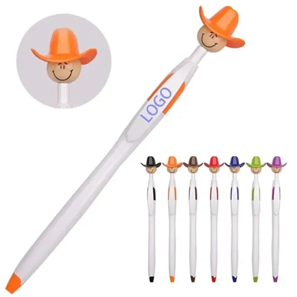 Cowboy Hat Smiley Ballpoint Pens