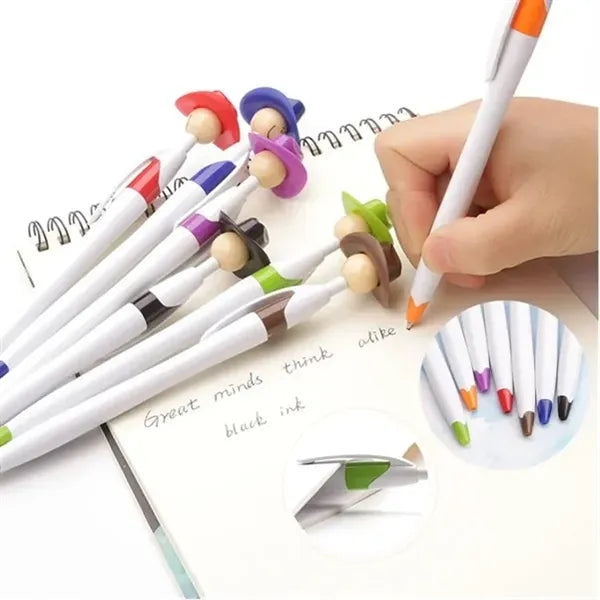 Cowboy Hat Smiley Ballpoint Pens