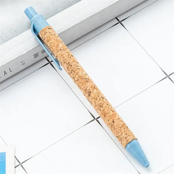 Eco friendly cork ballpoint pen