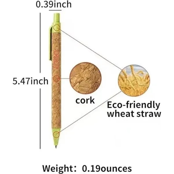 Eco friendly cork ballpoint pen
