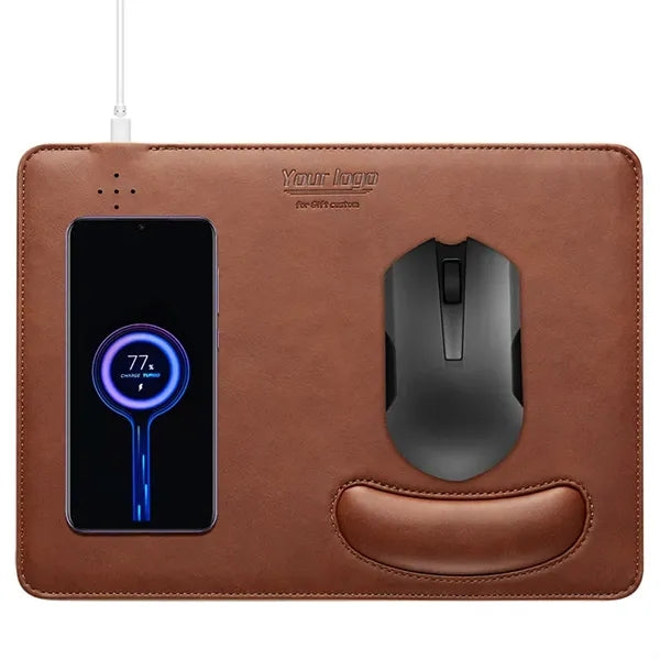 Wireless Charger Mouse Pad With Kickstand