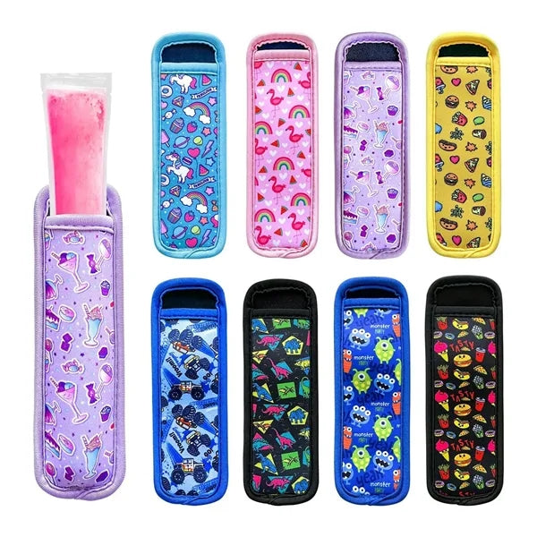 Color Printing Neoprene Insulated Popsicle Holder Sleeve