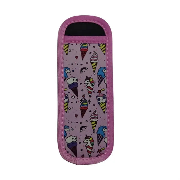 Color Printing Neoprene Insulated Popsicle Holder Sleeve