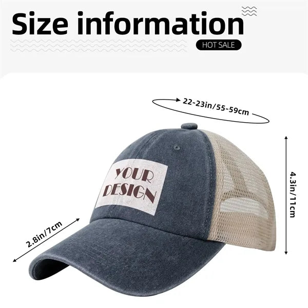 Patriotic Gift Personalized Baseball Hat Outdoor Camping Cap