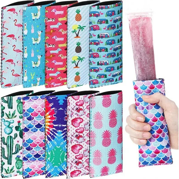 Color Printing Neoprene Blank Popsicle Holder Sleeve