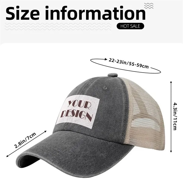 Patriotic Gift Outdoor Camping Cap Personalized Baseball Hat