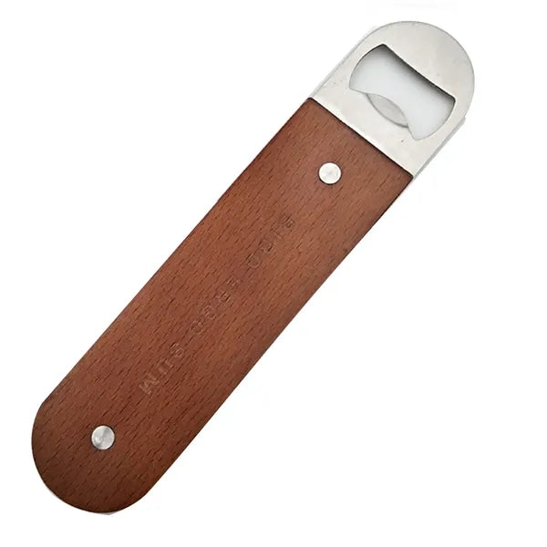 Flat Comfortable Wood Stainless Bottle Openers