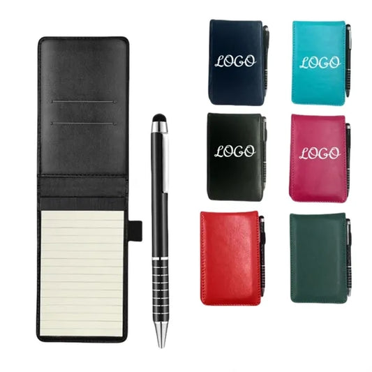 Pocket Notebook with Pen and Card Holder