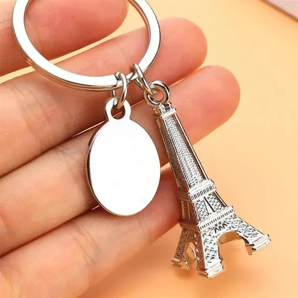 Tourism Alloy Paris Eiffel Tower Keychain Key Ring Decor