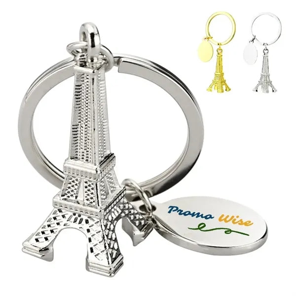 Tourism Alloy Paris Eiffel Tower Keychain Key Ring Decor