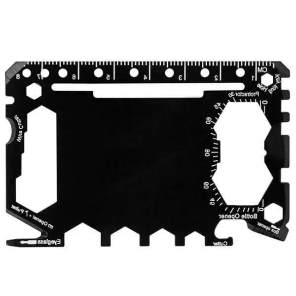 Stainless Steel Survival Tool with Leatherette Case
