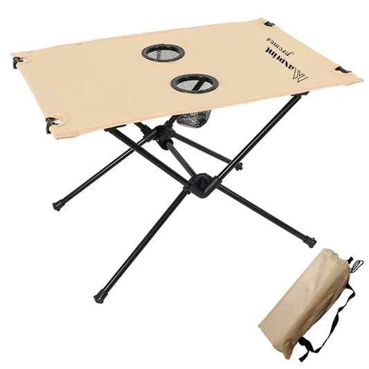 Portable Camping Table with 2 Cup Holders