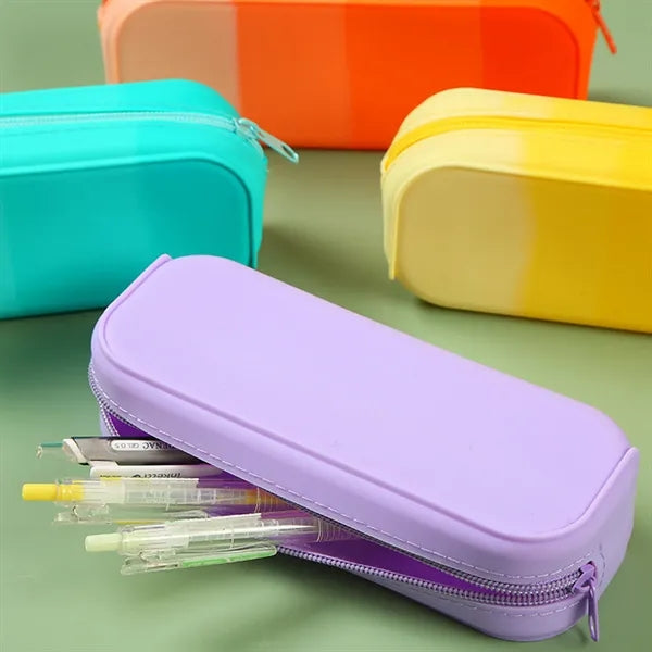 Silicone Zipper Waterproof Pencil Pouch