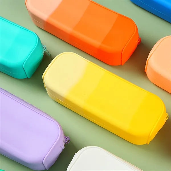 Silicone Zipper Waterproof Pencil Pouch